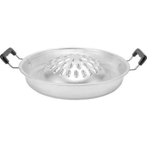Pauf de grille BBQ Thai, barbe à barbecue en acier inoxydable Pane de barbecue de camping pour végétale de porc œuf de viande de bœuf de porc (30 cm/11.81in Originalfarbe) (1/5)
