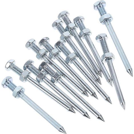 Aérateurs métalliques pour pelouse, 12 piquets, outil de compactage et de décompactage pour l'entretien extérieur et le jardinage (1/5)