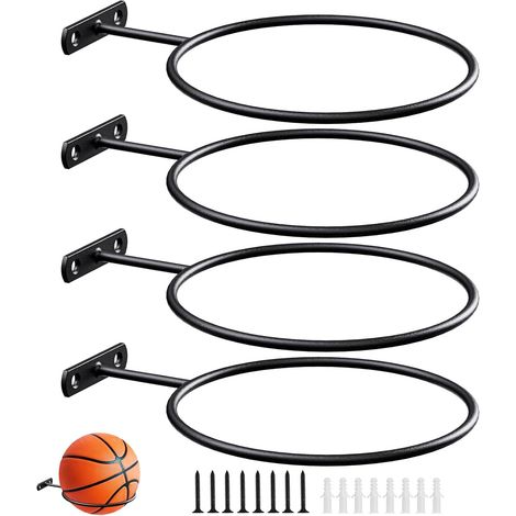 Ball rack support display rack& (4 pieces) - Black - 13.523.55cm - Ball rack support display rack& (4 pieces) - Black - 13.523.55cm (1/5)