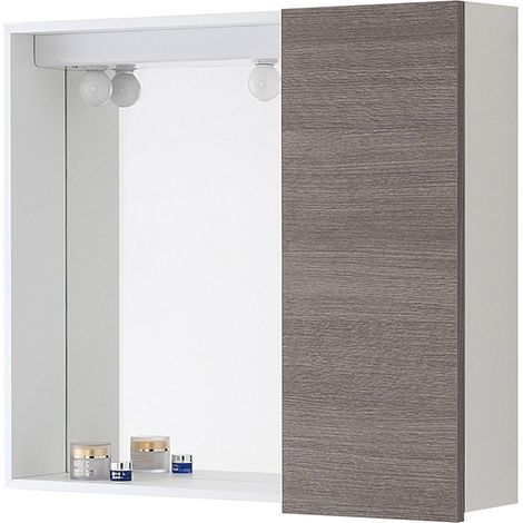 SPECCHIERA CON CASSA IN NOBILITATO RIVESTITO IN PVC (1/3)