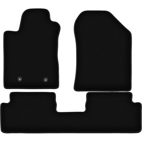 Schwarze Velours-Fußmatten für Toyota Corolla Verso II Minivan (2004-2009) (1/5)
