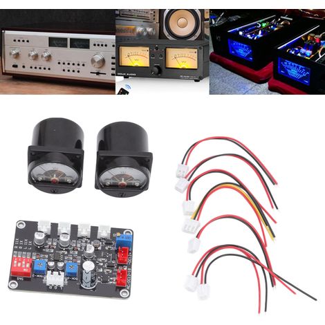 2 pièces VU-mètre pour amplificateur, tableau VU avec carte pilote, 12V-18V, studio d'enregistrement