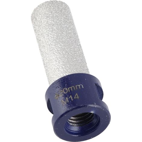 Fraise diamantée à doigts de 20 mm de diamètre pour porcelaine, céramique dure, granit et marbre M14 (1/5)