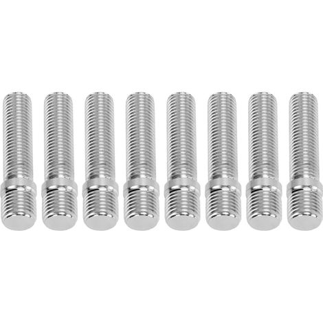 Lot de 20 goujons de roue allongés de 58 mm, adaptateurs de conversion de roue, longueur de tige de 41 mm, M14x1,5-M12x1,5 (1/5)
