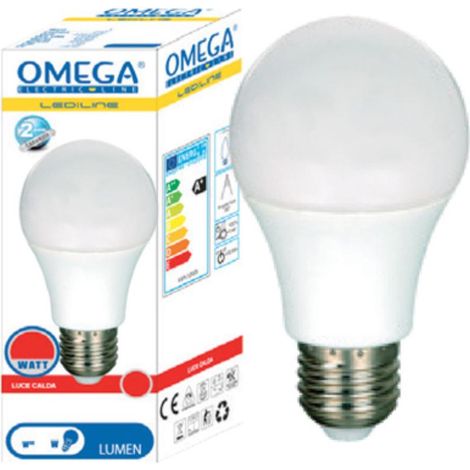 LAMPADINA GOCCIA A LED 10 2700K 910LM E27 A60