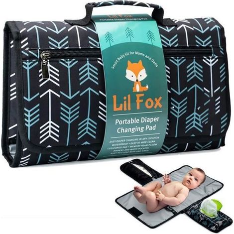Matelas à Langer Pliable pour Bébé Tapis à Langer Portable avec Pochette de Change Sac a Langer de Voyage Amovible MATELAS A LANGER (1/4)
