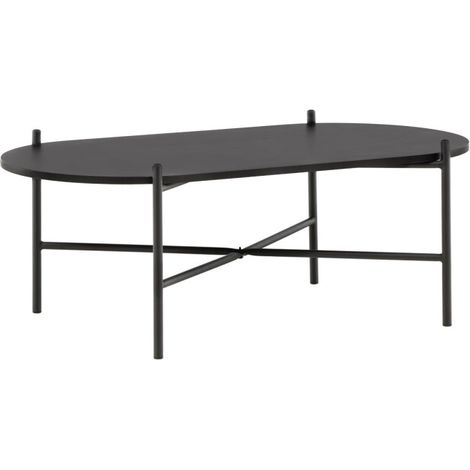 Table Basse Design "Pueblo" 120cm Noir (1/5)