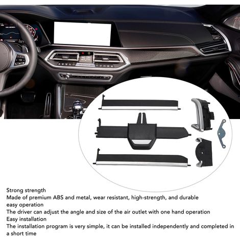 Grille aérateur central avec clips pour BMW X6 (G06, 2020-2023) - Jeu de 6 attaches de réparation en ABS résistant (1/5)