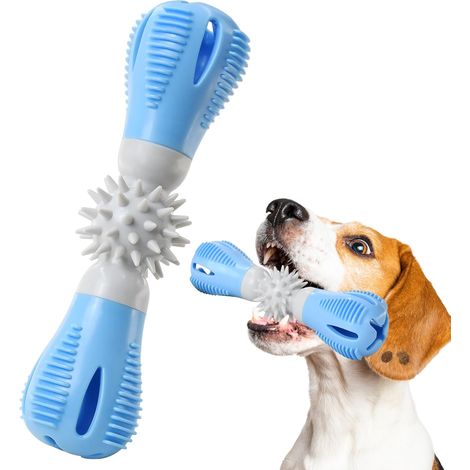Strapazierfähiges Hundekauspielzeug, Leckerli-Spender-Puzzle aus Naturkautschuk für kleine und mittelgroße Hunderassen – interaktives Spielzeug für Zahnung, Training und Zahnpflege, um Hunde zu beschä