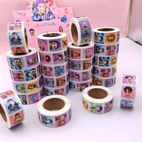 24 rouleaux de ruban adhésif décoratif K-Pop Demon Hunters  Autocollants mignons pour scrapbooking et projets DIY (1/4)