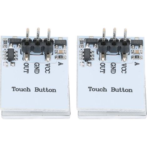 Interrupteur tactile capacitif bleu - Module bouton (2 pièces) (1/5)