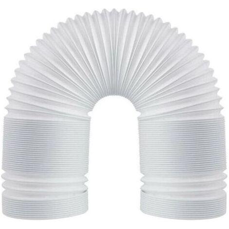 Tuyau d'échappement flexible en PVC, 150 mm universel avec longueur 3 m, pour climatiseur, hotte aspirante, sèche-linge. (1/5)