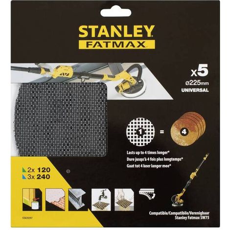 FATMAX SET 5 DISCHI 225 MM P/LEVIGATRICE SFMEE500S