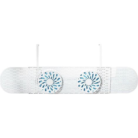 Déflecteur d'air pour climatisation - Ventilateur de fenêtre réglable - Empêche le flux d'air direct - Panneaux silencieux pour l'hiver et l'été (1/5)