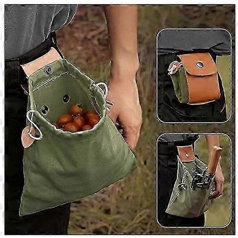 Sac de cueillette de champignons grande capacité, sac à champignons pour la récolte en extérieur, sac à champignons en filet respirant (1/5)