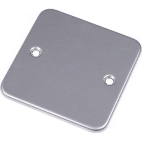Rs Pro – Platine obturatrice métal gris 1 emplacement – Pour espaces confinés – Plaque d'obturation simple – Série RS Metalclad (1/2)