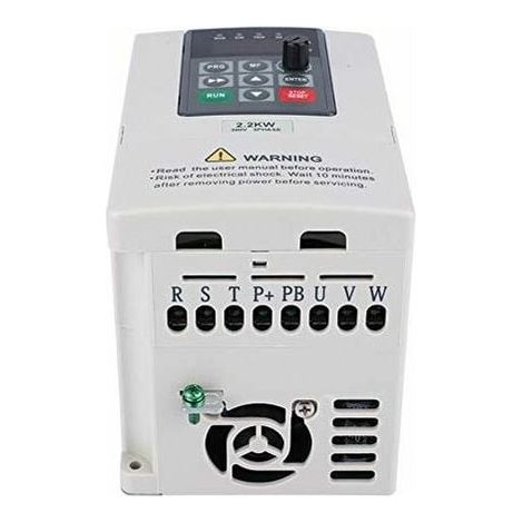Variateur de fréquence, 380V 2.2KW VFD Variateur de fréquence variable pour le contrôle de vitesse du moteur Sortie triphasée, convertisseur de commande numérique par ordinateur de fréquence (1/3)