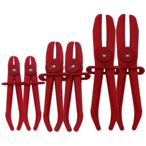 Pince à Clamper les Tuyaux, 6 Pièces Pinces pour Tuyaux Flexibles, Pinces à Clamper les Durites, pince à Collier 3 Tailles, Pince à Collier de Frein, Pour Tuyaux Flexibles, Tuyaux de Frei