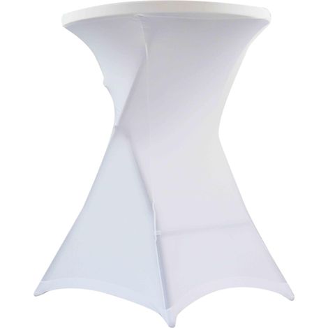 Housse de mange-debout blanche 110x80 cm (1/5)