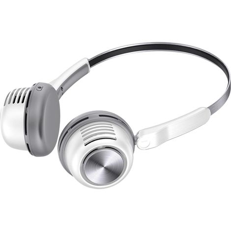 Ventilador portátil de cuello, recargable con batería de 1600 mAh y con 5 velocidades ajustables – Ventilador de cuello para exteriores (blanco) (1/5)