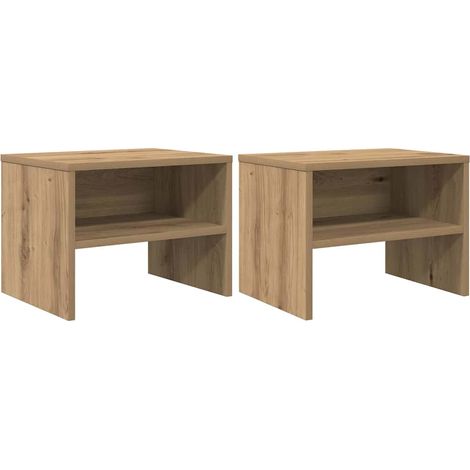 Maison Exclusive - Nachttisch 2 pcs Artisan-Eiche 40 x 40 x 30 cm