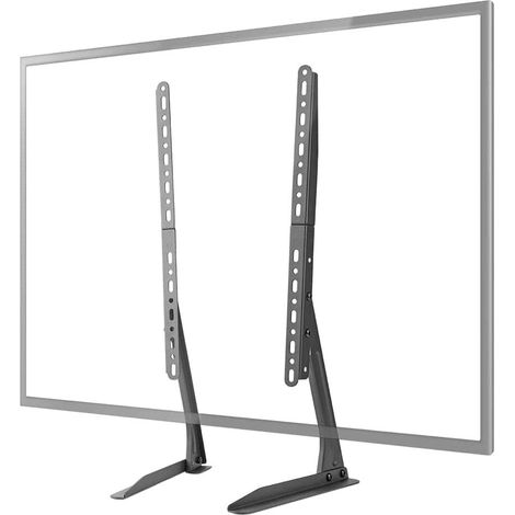 Fester TV-Tischständer 13-70 " Maximal unterstütztes Bildschirmgewicht: 50 kg Einstellbare voreingestellte Höhen Stahl Schwarz (1/5)