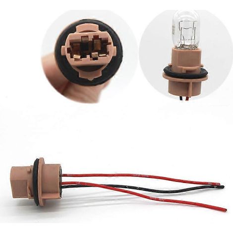 2 douilles pour ampoules T20 7443Faisceau de câbles adaptateur w21 5w pour adaptateur de base de clignotant et de feu stop de voiture (1/5)