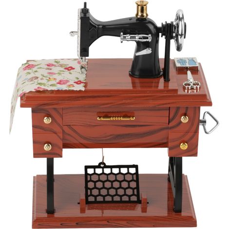 Vintage-Spieluhr mit Uhrwerk – Kreative Tischdekoration und Retro-Geschenk