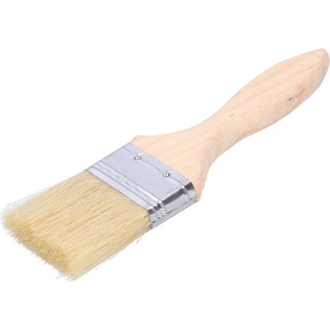 Lot de 10 pinceaux de 5 cm avec manche en bois pour peinture, vernis, colles et gesso (1/5)