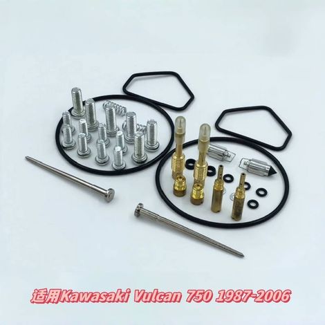 Ce kit de réparation de carburateur est compatible avec les carburateurs Kawasaki Vulcan 750 de 1987 à 2006.