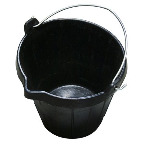 SEAU EN CAOUTCHOUC INDUSTRIEL - 10 L