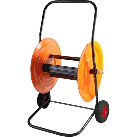 Bragagnolo IBA 1FK100.BR Carrello Avvolgitubo Pneumatico Capacita' 80 m Tubo 3-4'' Raccorderia Ottone Ruote Pneumatiche colore Nero