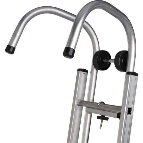 Centaure – Crochets de faitage aluminium 280 mm – Accessoire pour échelle – Pour échelle de toit – Vendu par paire