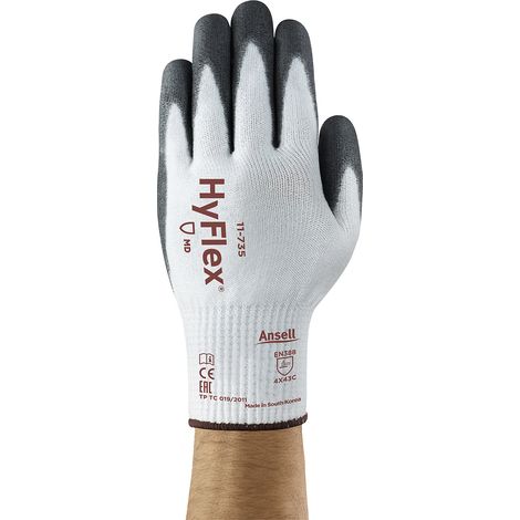 Ansell, Gants de travail HyFlex® 11-735, noir, lot de 6 paires (1/5)