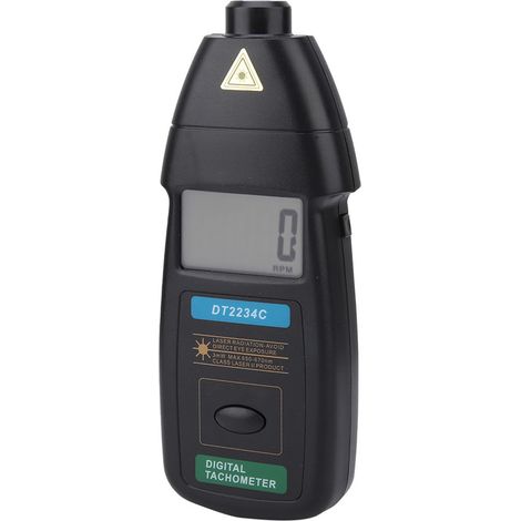 Tachymètre laser numérique portable DT2234C, 2,5-99 999 tr/min, sans contact (1/5)