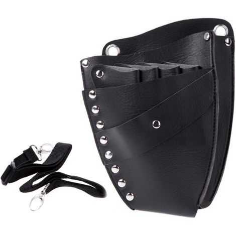 royaluxe-Ceinture de Coiffure Sac en Cuir Sac Multifonctionnel Outil de Maquillage Beau Sac de Coiffure Ensemble Ciseaux de Coiffure Ensemble Ciseaux, Pinces, Peignes (1/5)