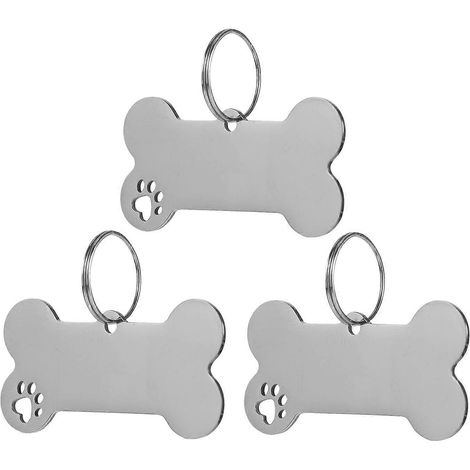 1 lot d'étiquettes gravées anti-perte pour collier de chiot (1/5)