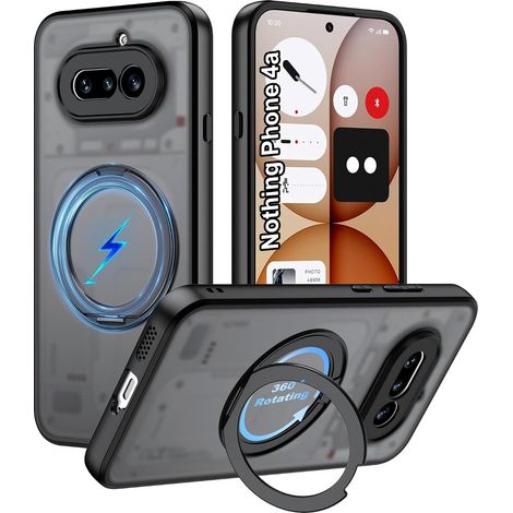 Coque de protection pour Nothing Phone 4a avec protection d'appareil photo pour MagSafe (support invisible à 360°), cadre en TPU souple + dos rigide en polycarbonate, coque de protection (1/5)