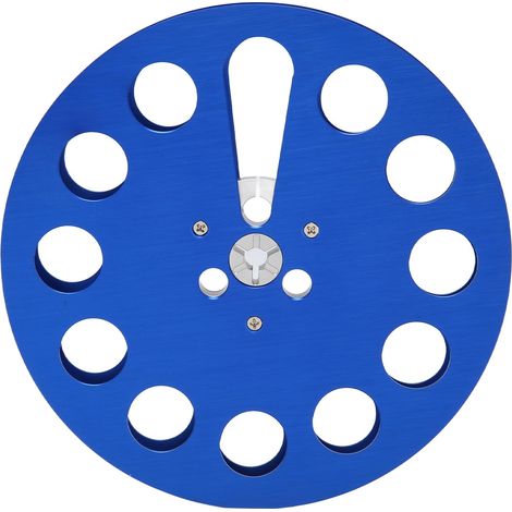 1/4 Zoll x 7 Zoll große Aluminium-Spulenspule, 11 Löcher, für Universal-Aufnahmegeräte, blau