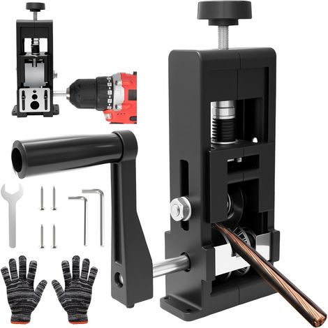 Denudeur Cable Electrique 1-25mm, Denudeuse Cuivre Compatible avec Manivelles et Perceuses electriques, Pince a Denuder, Machine a Denuder pour la Decoupe des Dechets de Cables (1/5)
