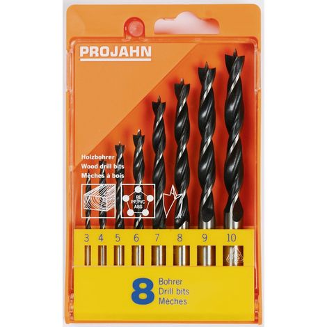 Projahn Holz Spiralbohrer Satz 8-tlg (1/4)