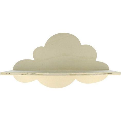 Étagère Nuage en Bois à customiser 39 cm - Meuble Rangement - Étagère en bois