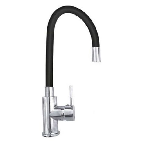 ROBINET DE CUISINE MONOCOMMANDE À BEC TRÈS FLEXIBLE NOIR 1987-1 (1/2)