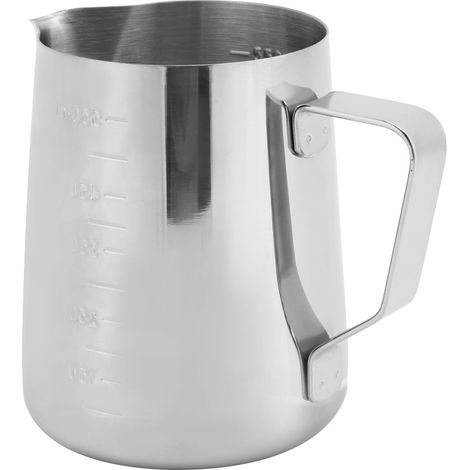 Pichet à mousser le café en acier inoxydable pour usage domestique, tasse à mousser le lait (550 ml) (1/5)