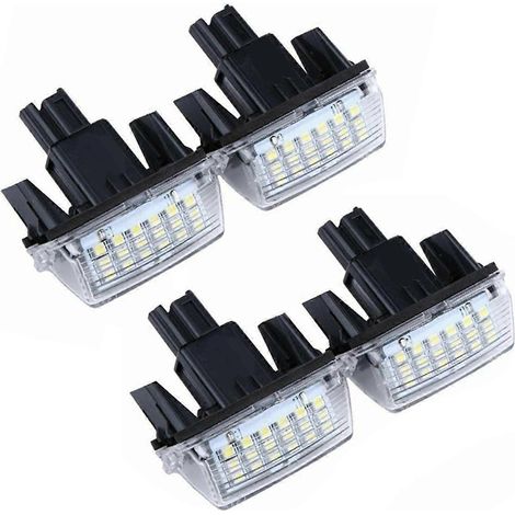 Set mit 4 LED-Kennzeichenleuchten (kompatibel mit E18 Vios EZ Noah Proace City). (1/5)