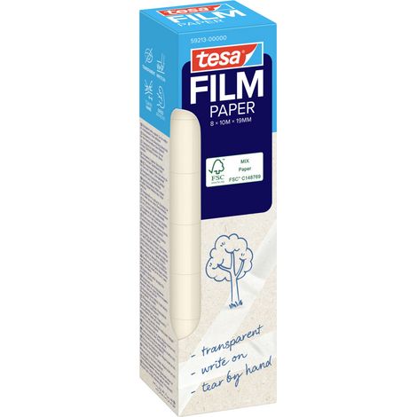 tesa  59213-00000-01 Klebeband tesafilm® Transparent (L x B) 10 m x 19 mm 8 St.