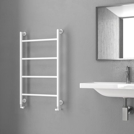 Termoarredo scaldasalviette 900x560mm colore bianco opaco KAM-D6009B kamalu