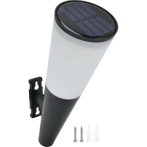 Lumière murale solaire LED, 2 couleurs, étanche IP65 pour jardin, allée, escalier extérieur