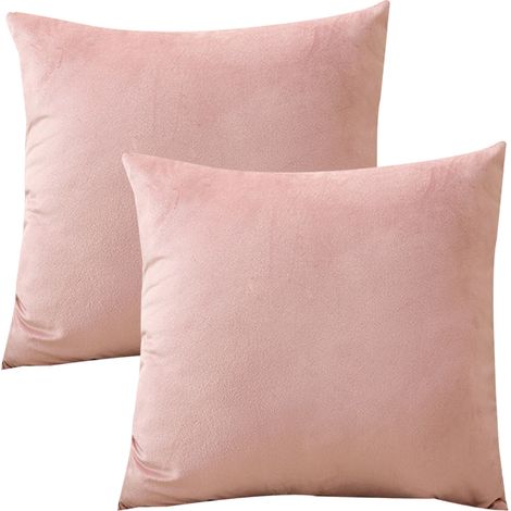 Housses de coussin décoratives, lot de 2, à assortir pour la décoration intérieure, coussins non inclus, 45 x 45 cm
