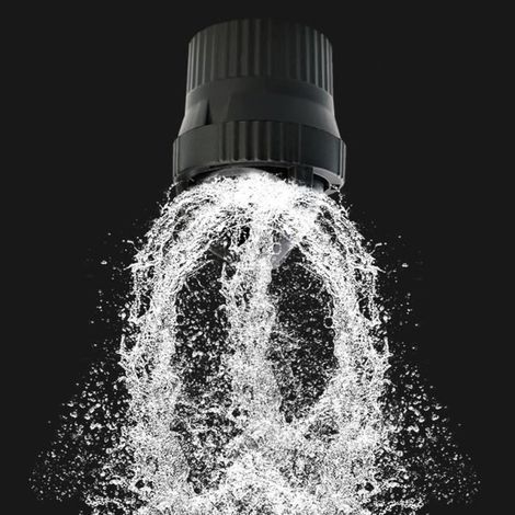 1 x Créateur de flux, rotation 360°, sans alimentation, plastique noir, pour aquarium (1/4)